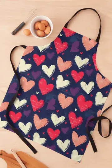 Lovely Hearts Pattern Apron Accessories