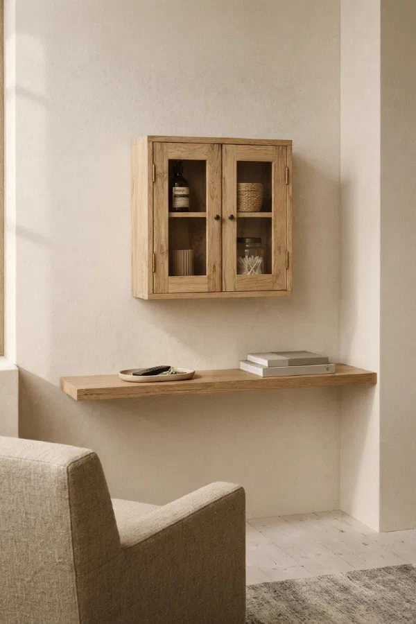 Living room corner ideas for tidier hidden storage