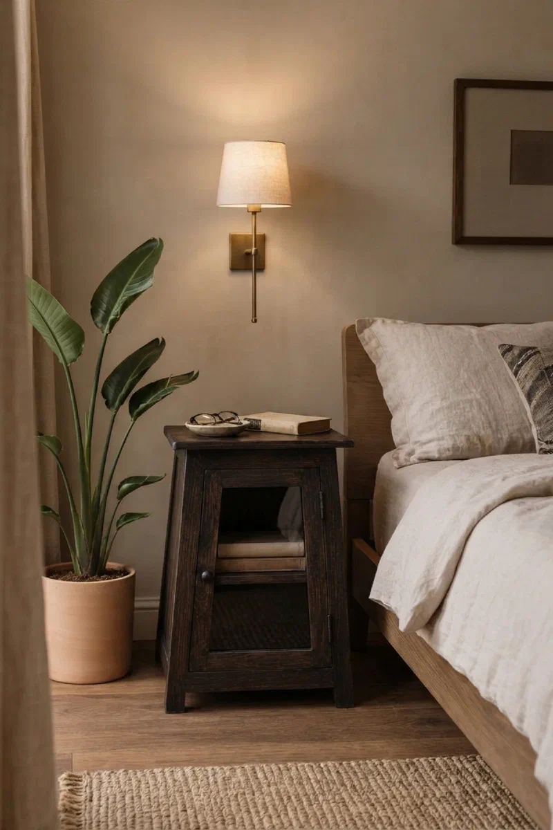 Bedroom decor ideas for a more practical nightstand setup
