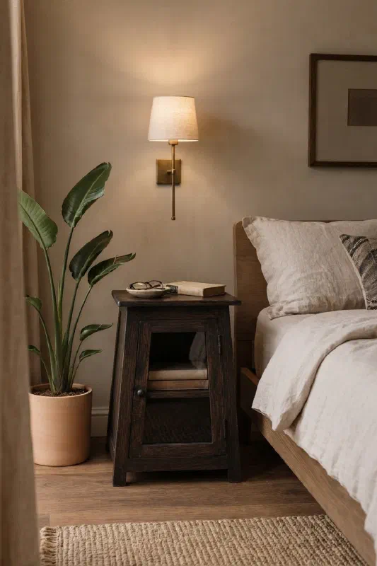 Bedroom decor ideas for a more practical nightstand setup