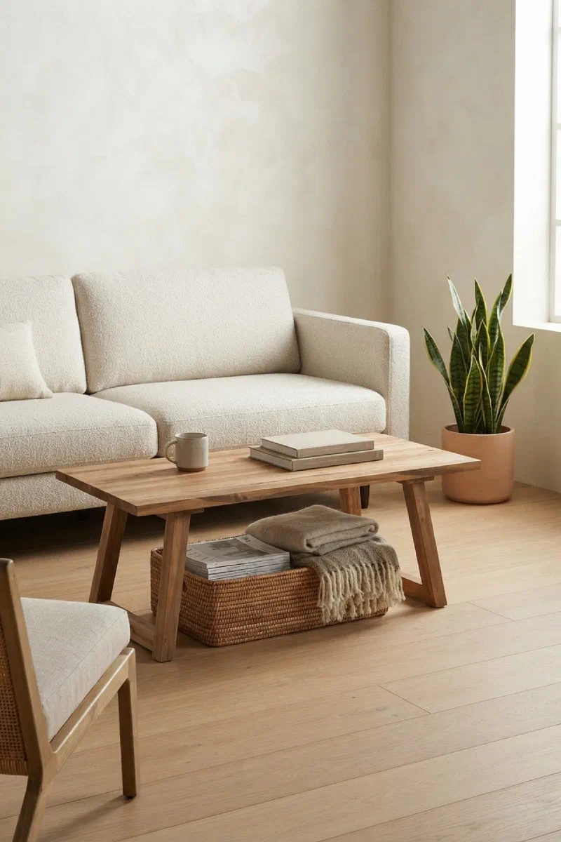 Compact living room storage solution
