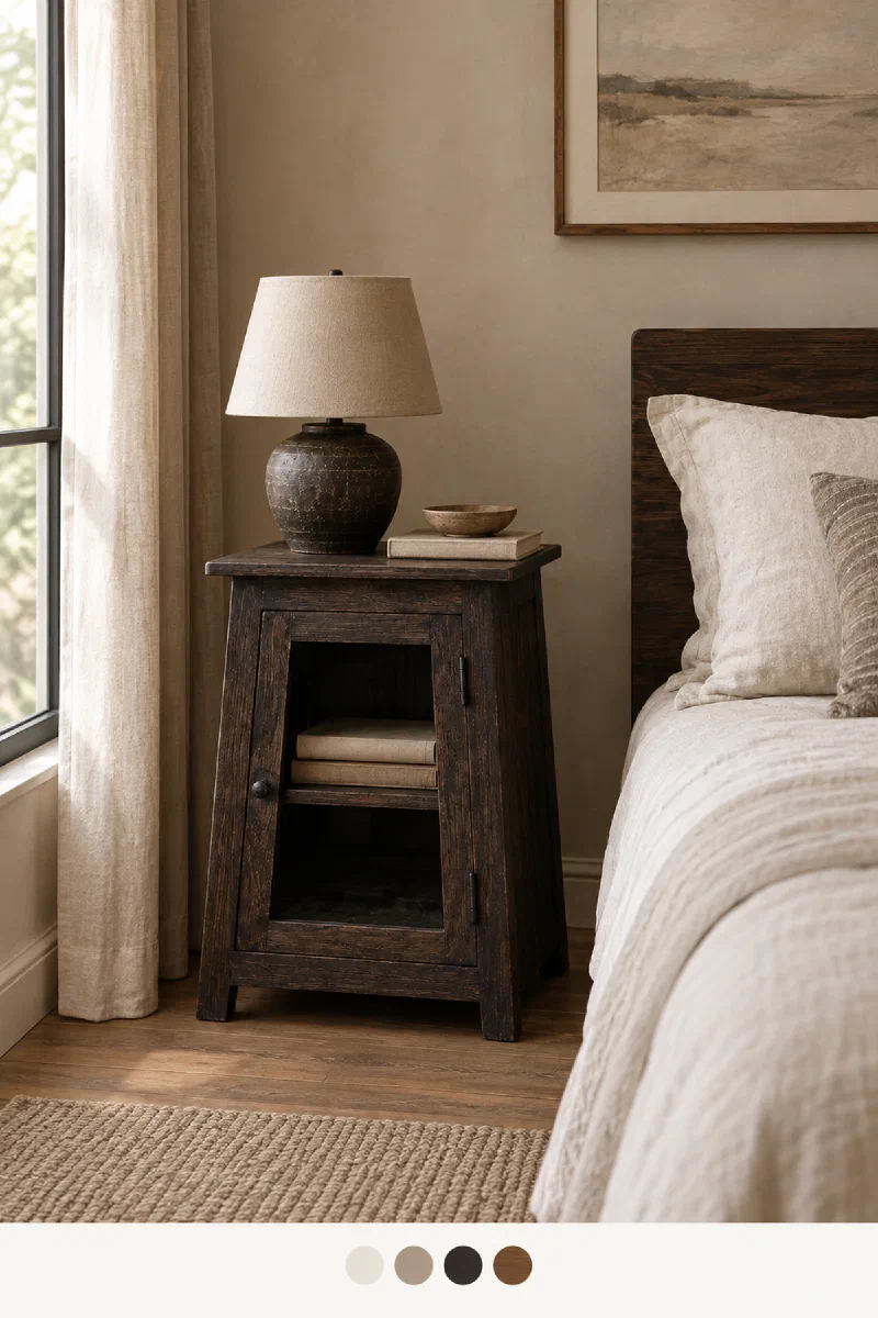 Bedroom decor ideas for a calmer small bedside setup