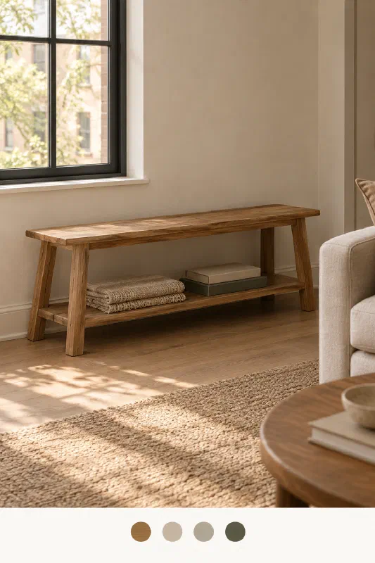 Living room decor ideas for compact seating with extra stash space