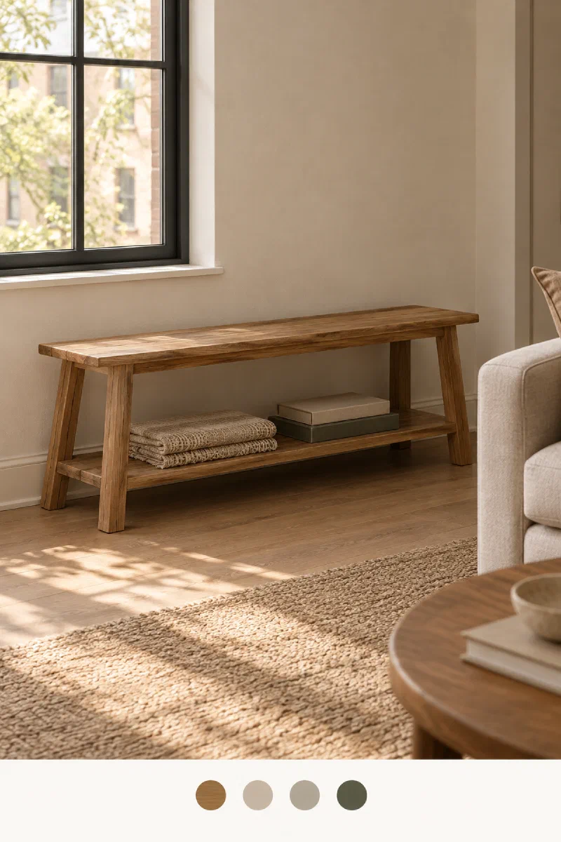 Living room decor ideas for compact seating with extra stash space