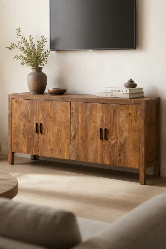 Living room decor ideas for a cleaner TV wall