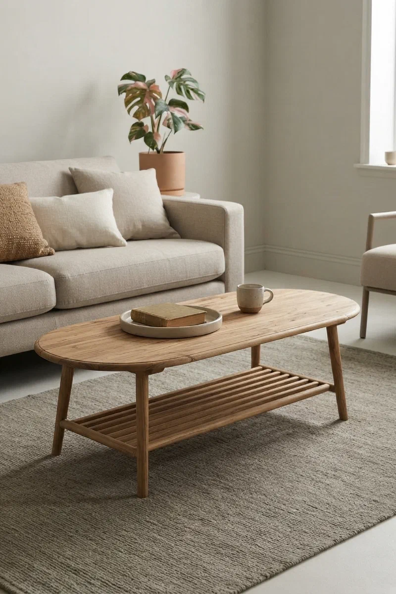 Living room decor ideas for a polished coffee table nook