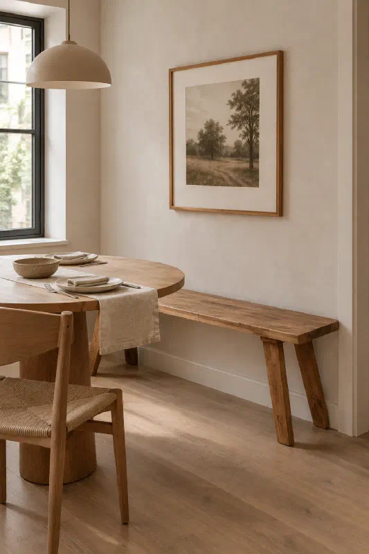 Dining nook ideas for cleaner bench seating
