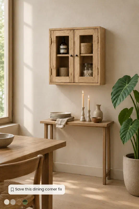Dining room ideas for an underused corner wall