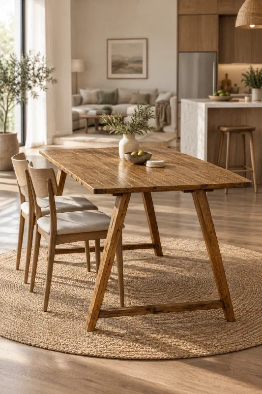 Apartment inspiration: flow-focused small dining nook