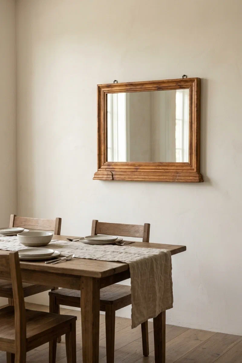 Dining room ideas to brighten a wall without losing floor space