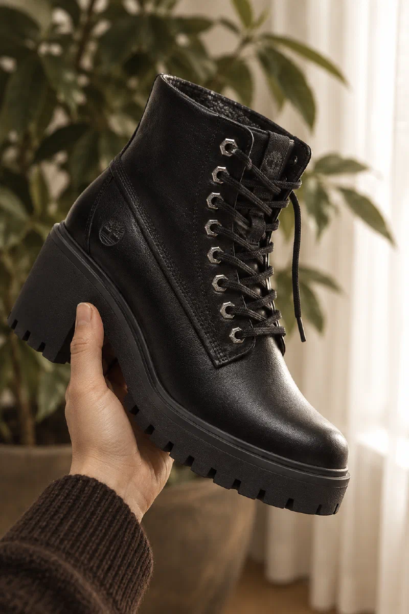 Timberland Stone Heights Chelsea Boot in Black: Memory-Foam Comfort