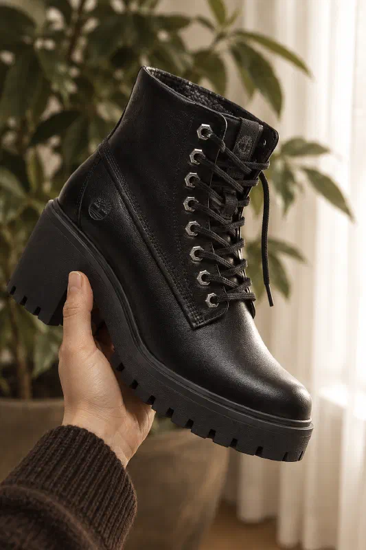 Timberland Stone Heights Chelsea Boot in Black: Memory-Foam Comfort